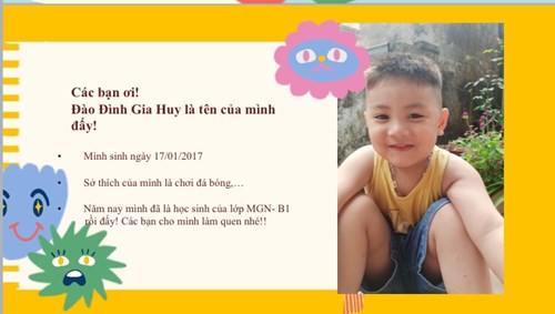 Bé Gia Huy lớp b1